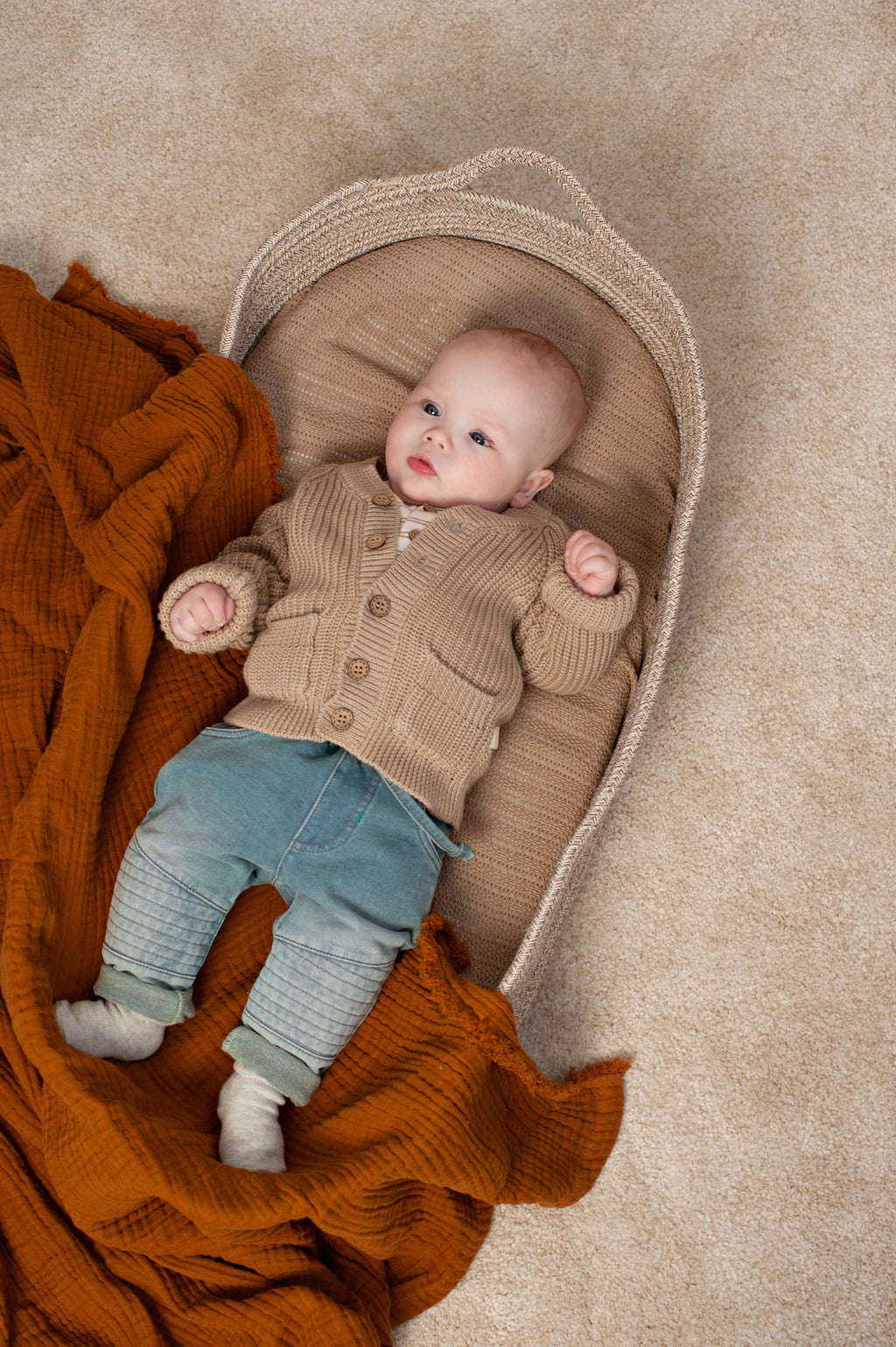Bess | Cardigan Knit | Brown