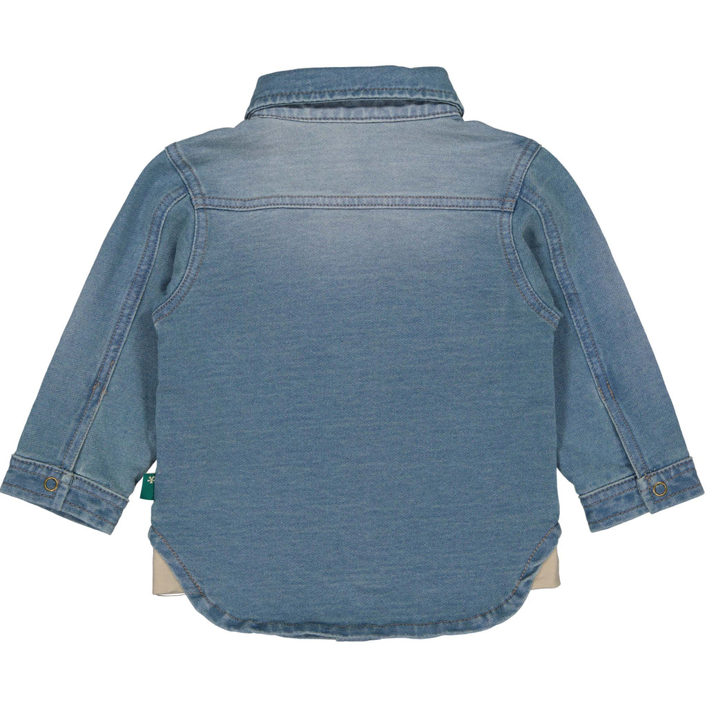 Bess | Blouse Jog Denim | Stone Wash