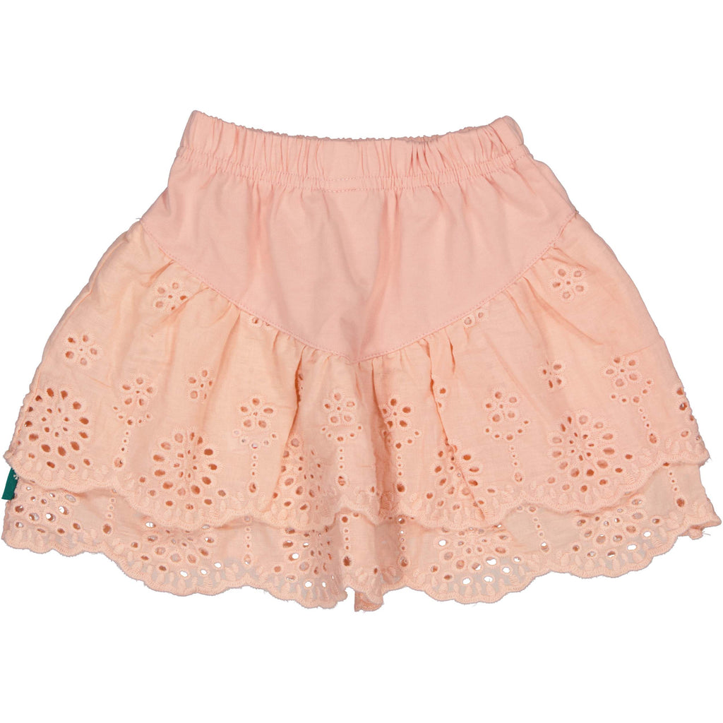 Bess | Skirt Embroidery | Peach Powder