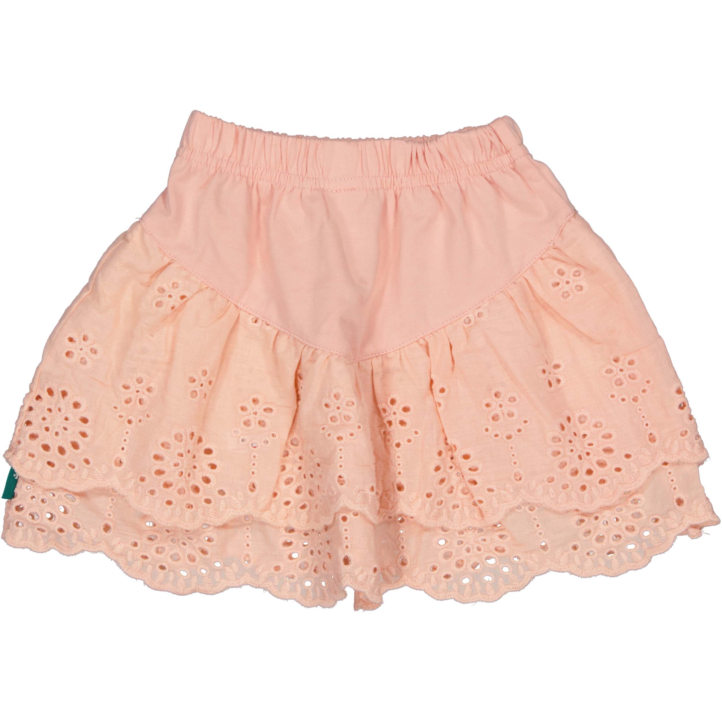 Bess | Skirt Embroidery | Peach Powder