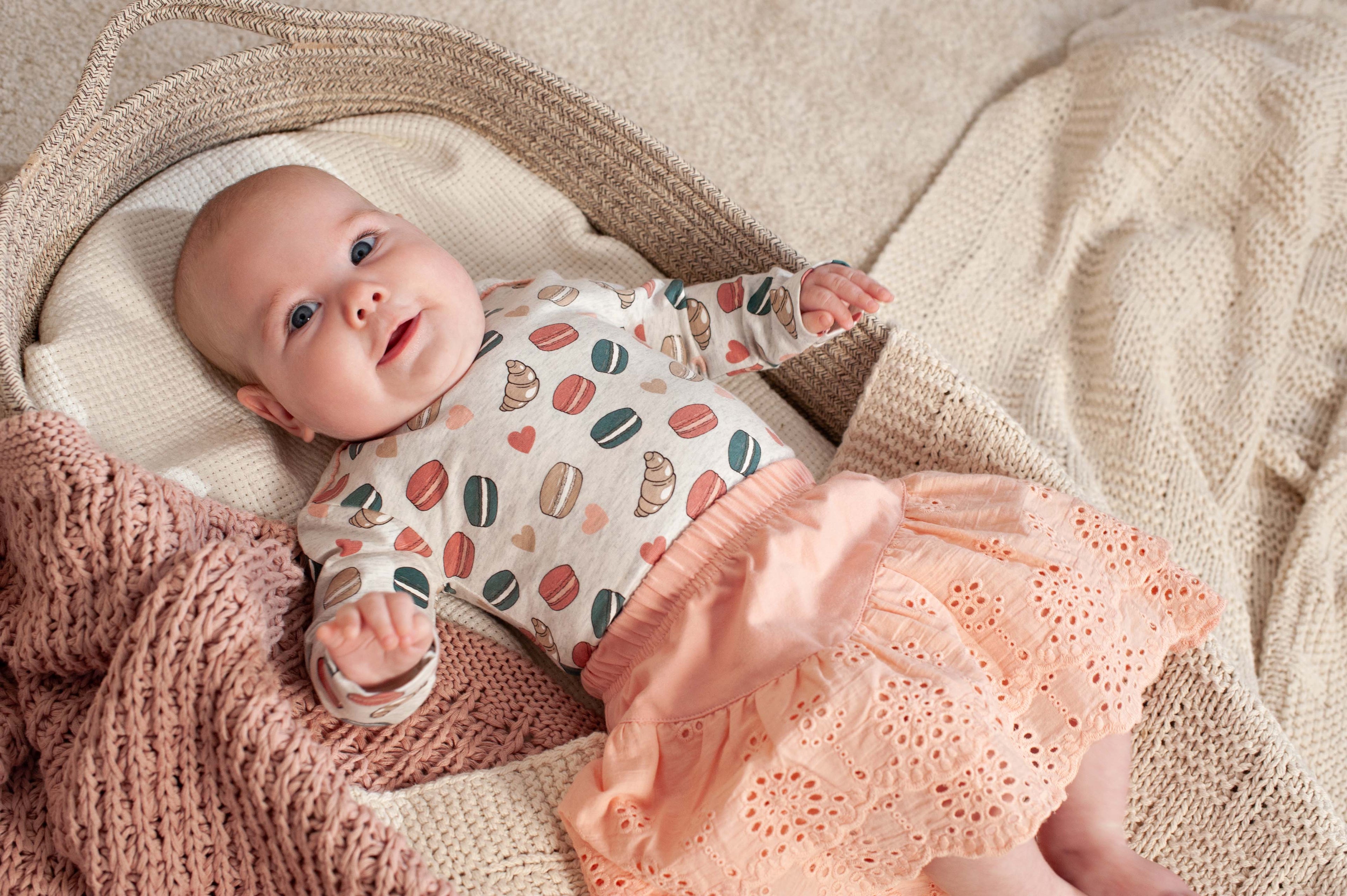 Bess | Skirt Embroidery | Peach Powder