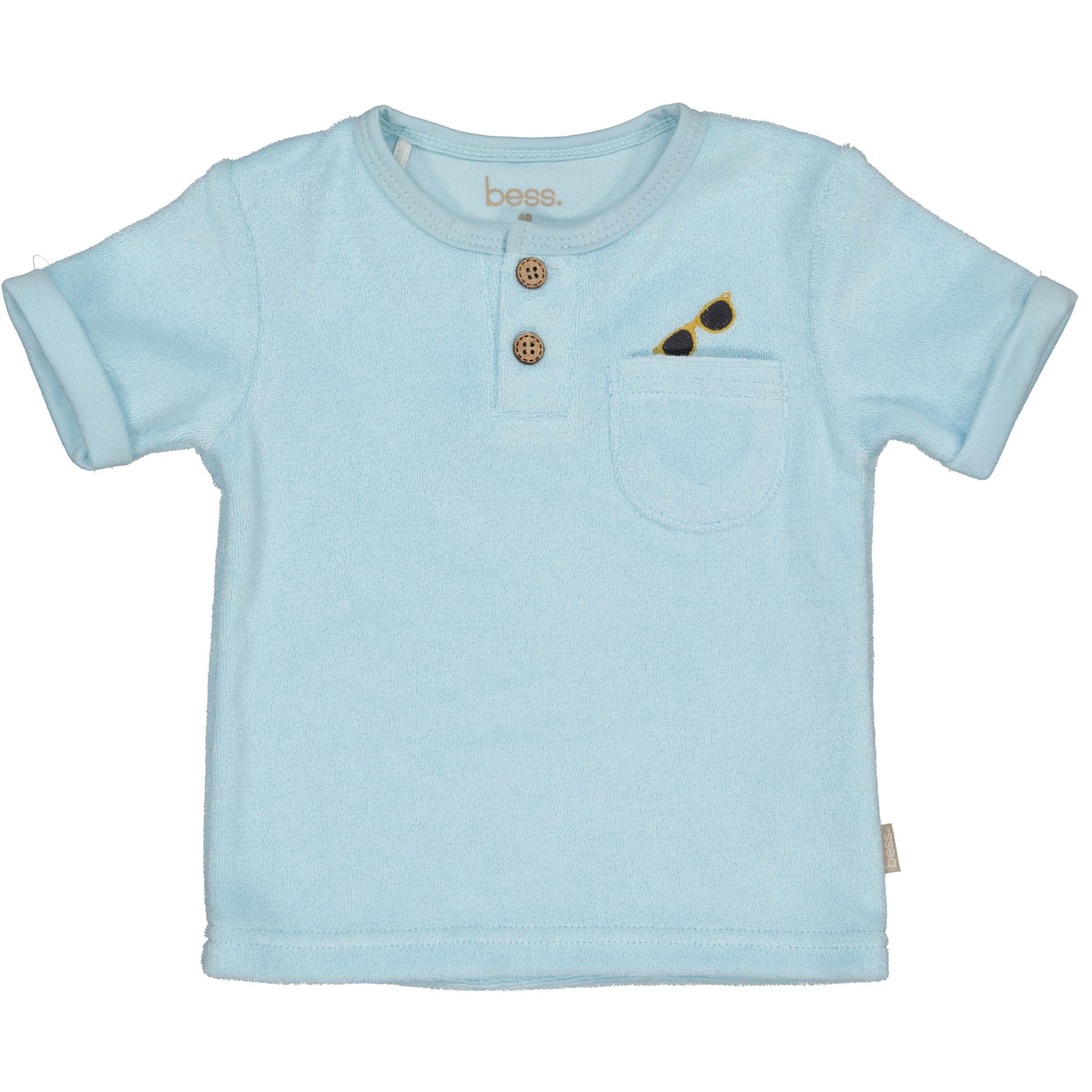 Bess | Shirt Towelling Sunglasses | Azure