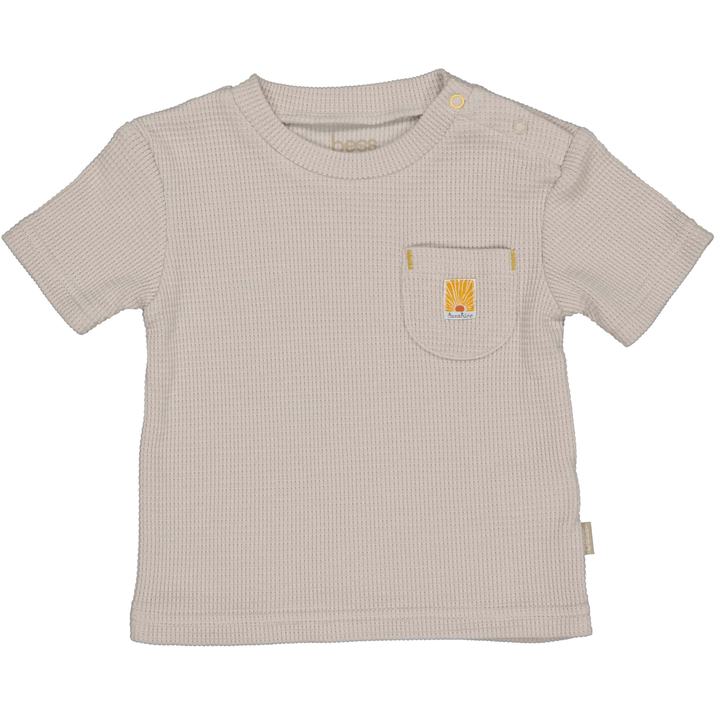 Bess | Shirt Waﬄe Pocket | Fog