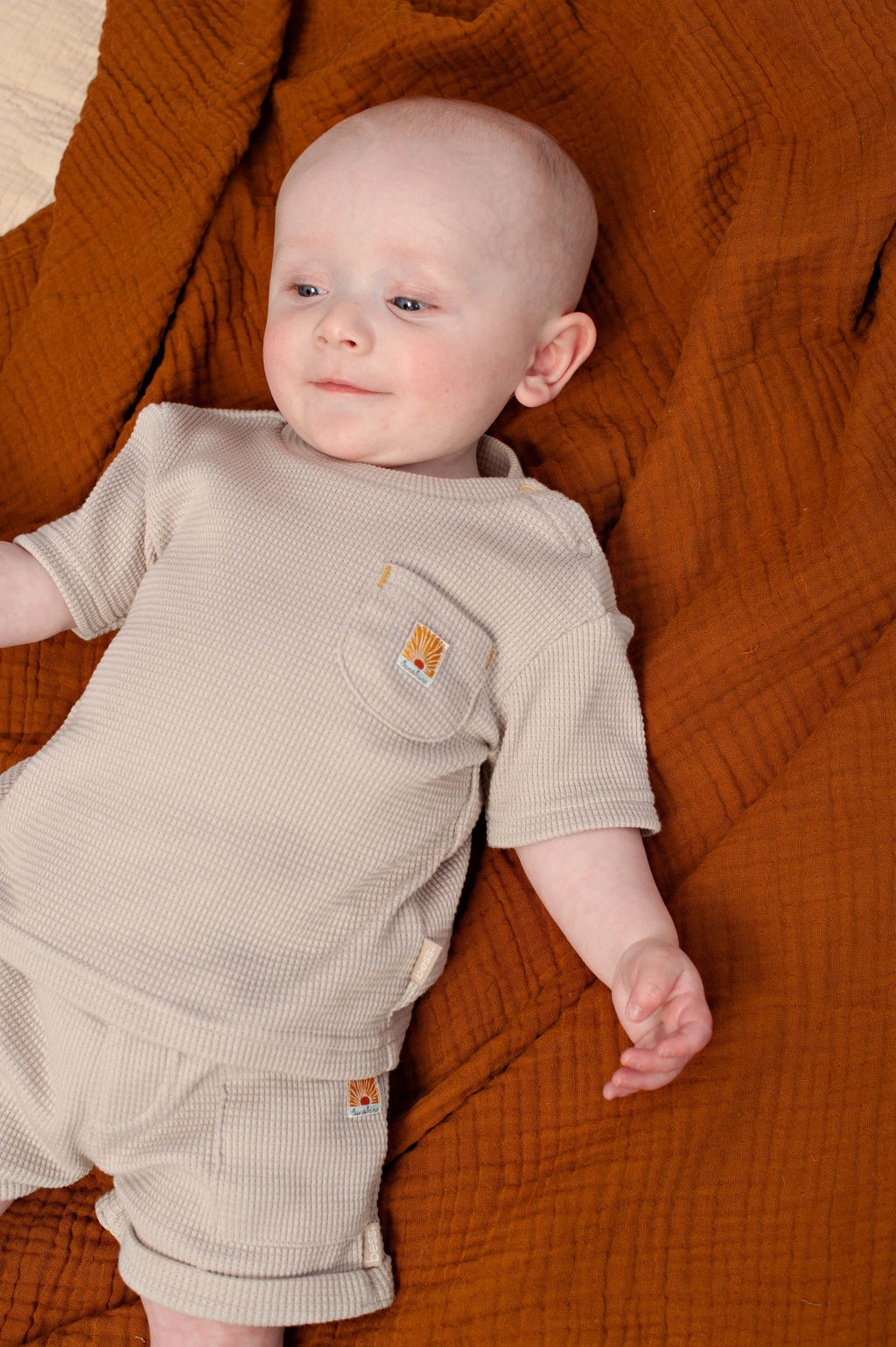Bess | Shirt Waﬄe Pocket | Fog