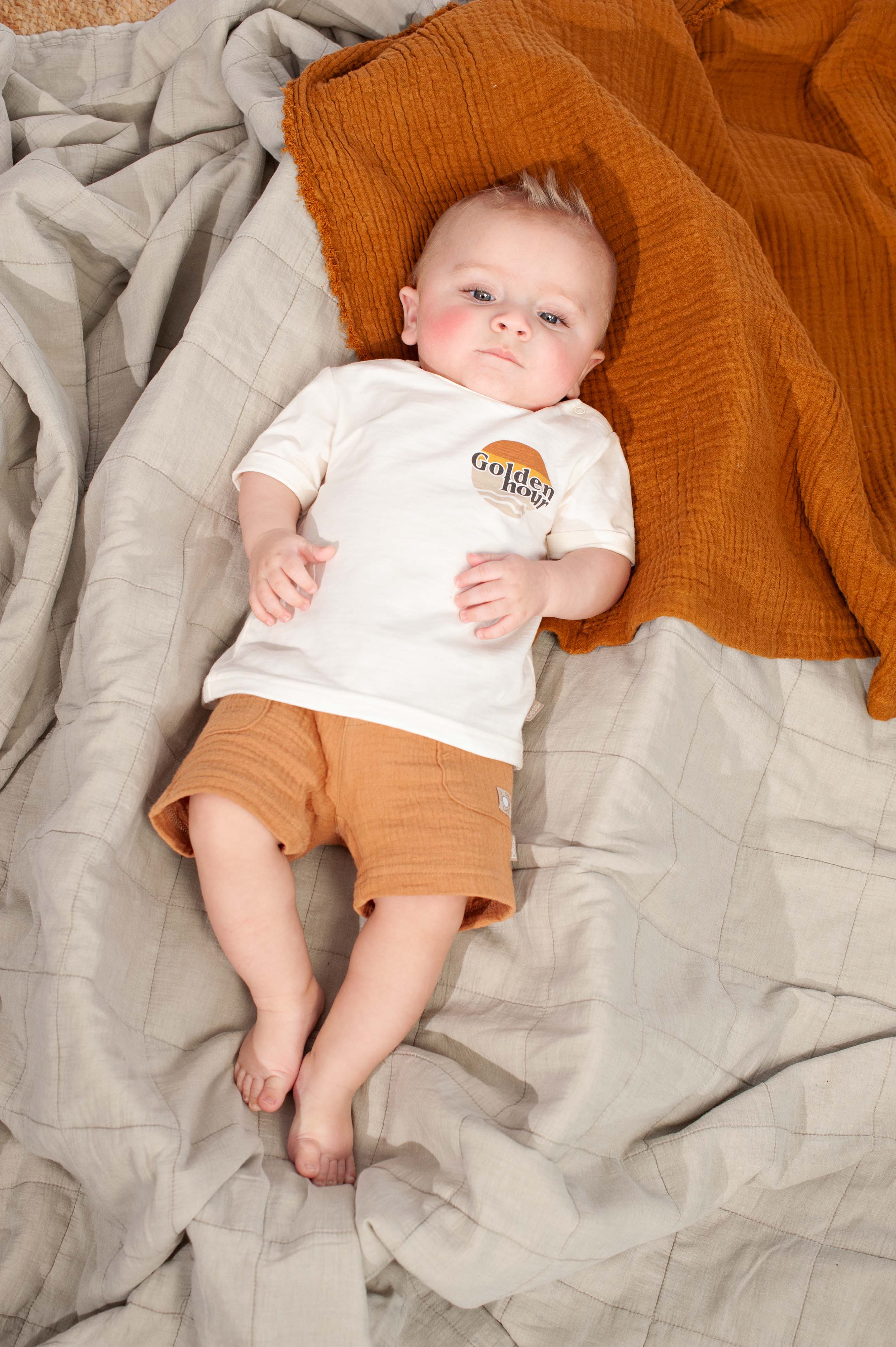 Bess | Shorts Muslin | Amber