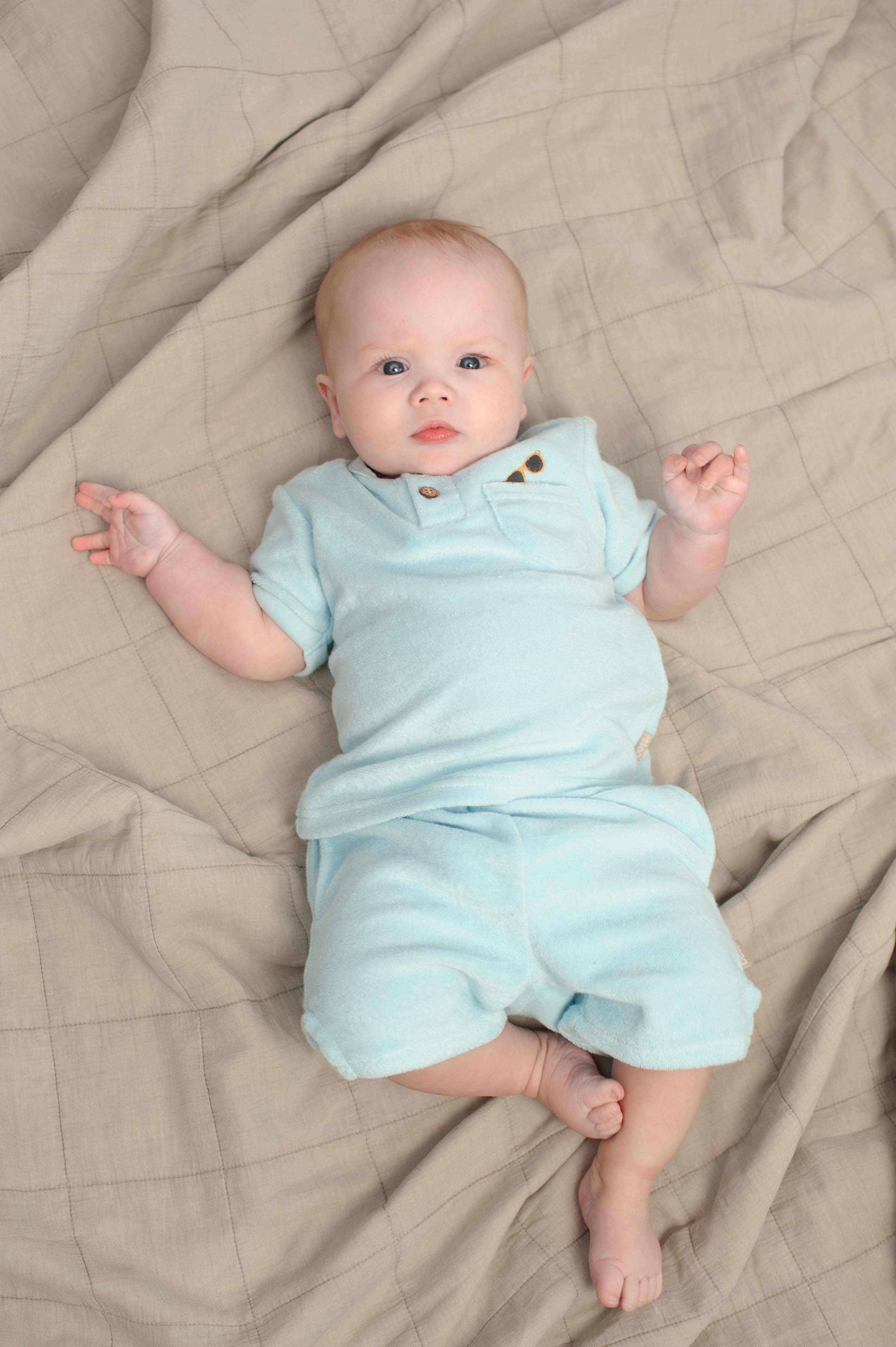 Bess | Shorts Towelling | Azure