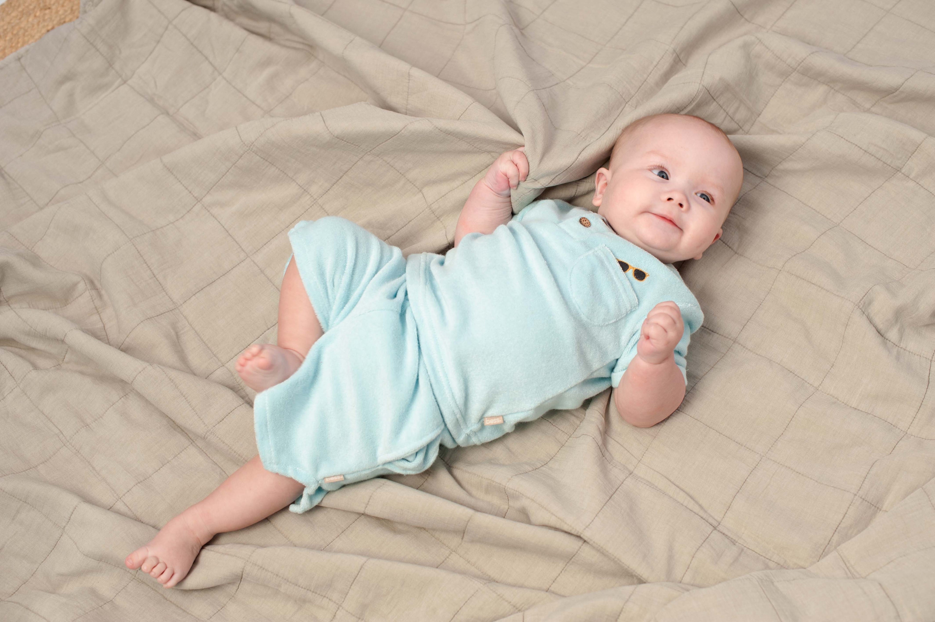 Bess | Shorts Towelling | Azure