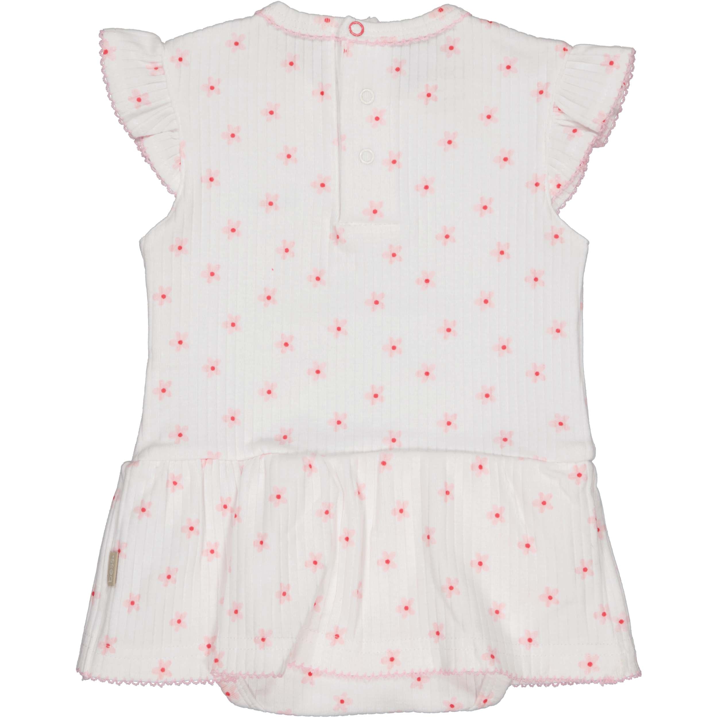 Bess | Bodydress Rib AOP | Flowers