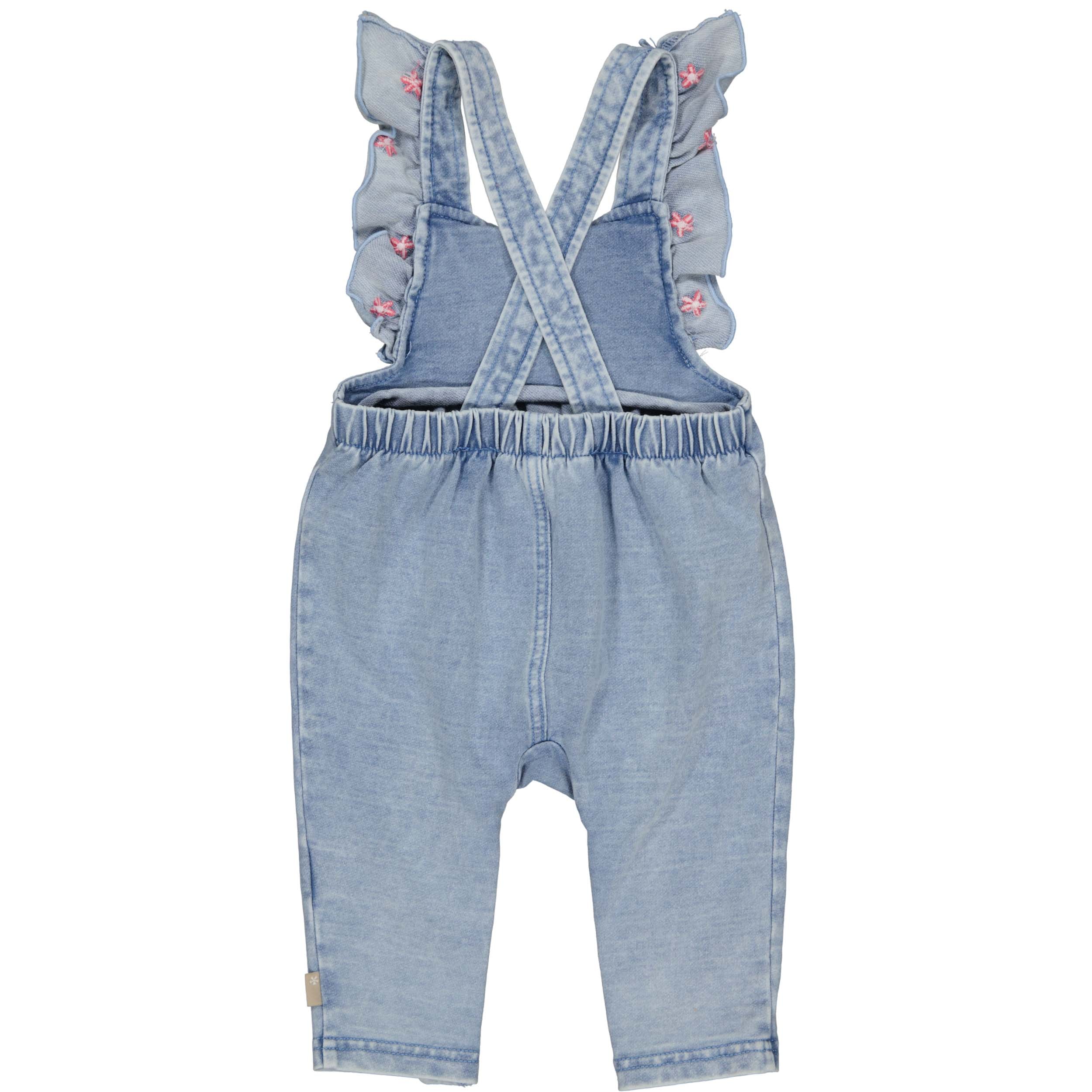 Bess | Salopette Jog Denim | Flowers