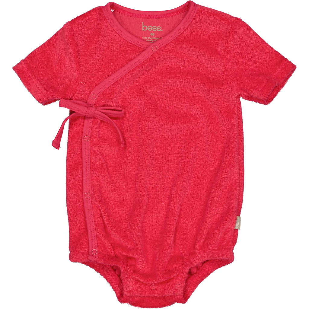 Bess | Romper Towelling | Strawberry Pink