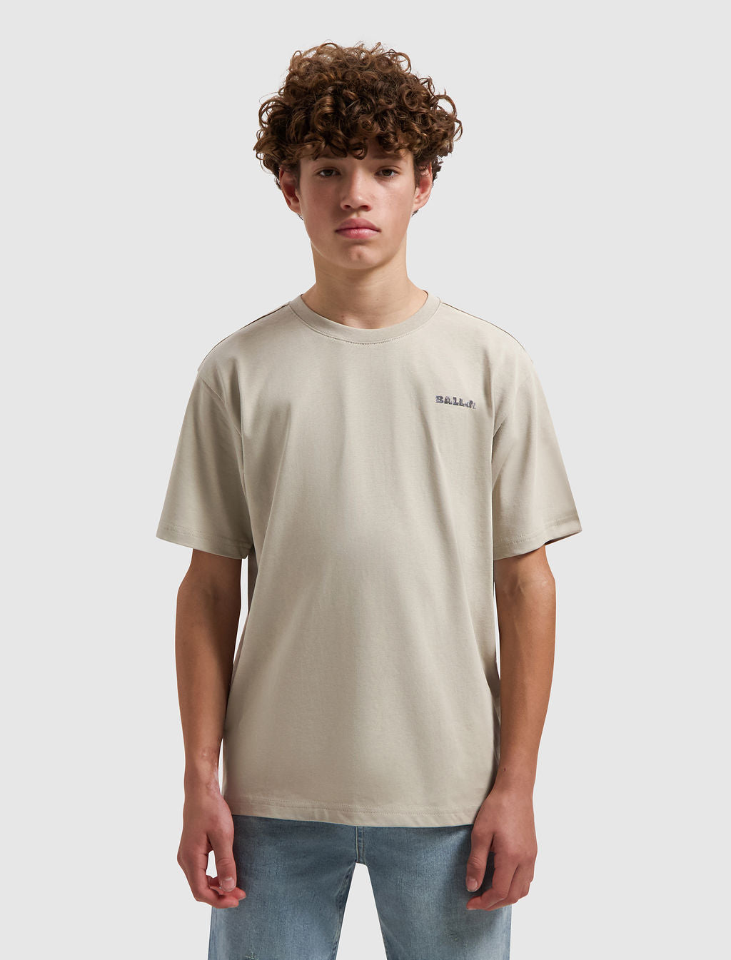 Ballin Junior | Watercolor Effect T-Shirt Taupe