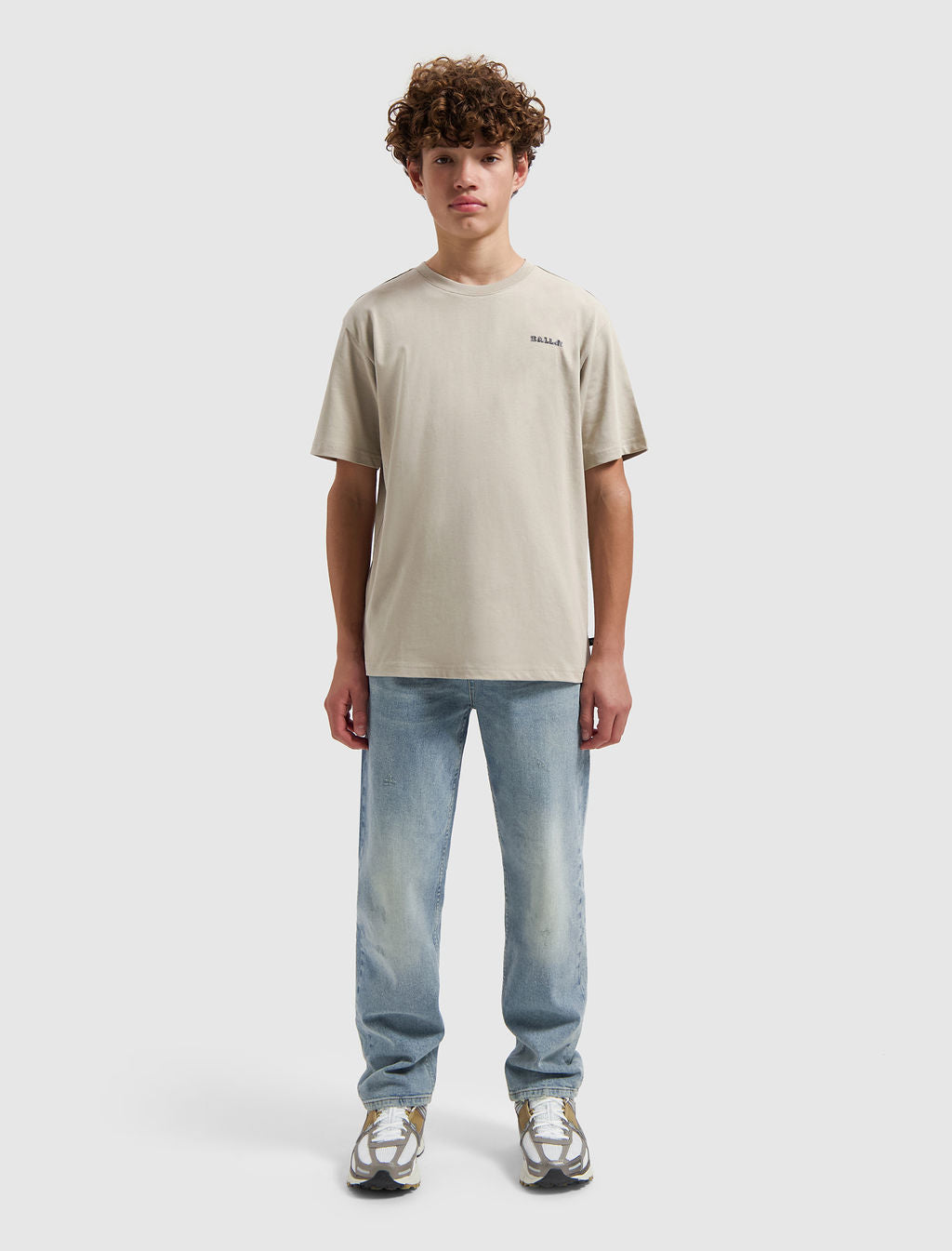 Ballin Junior | Watercolor Effect T-Shirt Taupe
