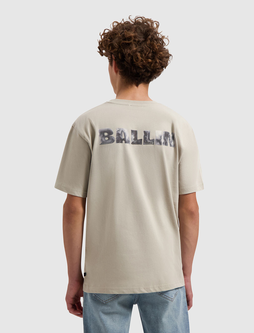 Ballin Junior | Watercolor Effect T-Shirt Taupe