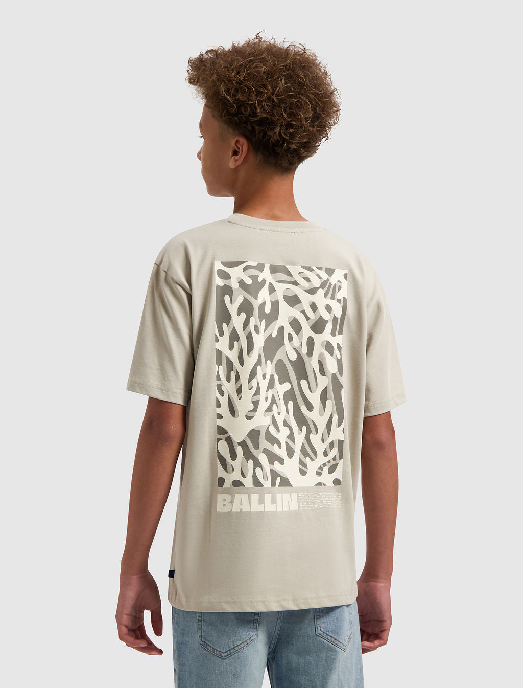 Ballin Junior | Coral Overload T-Shirt Taupe