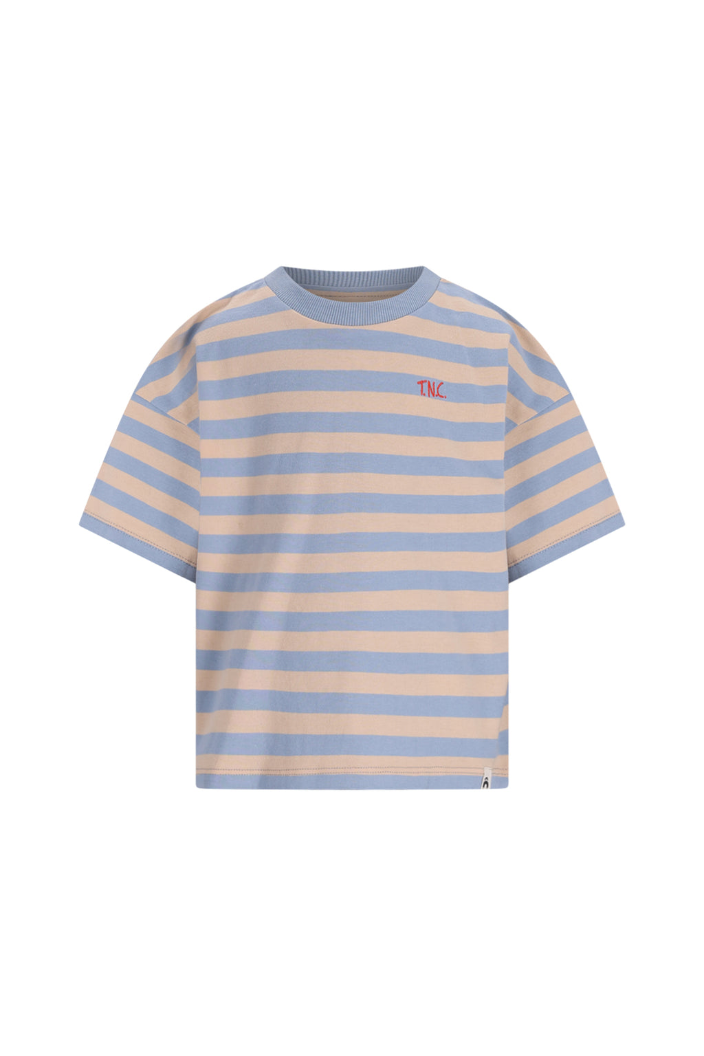 The New Chapter | T-Shirt Bo | Blue Beige Stripes