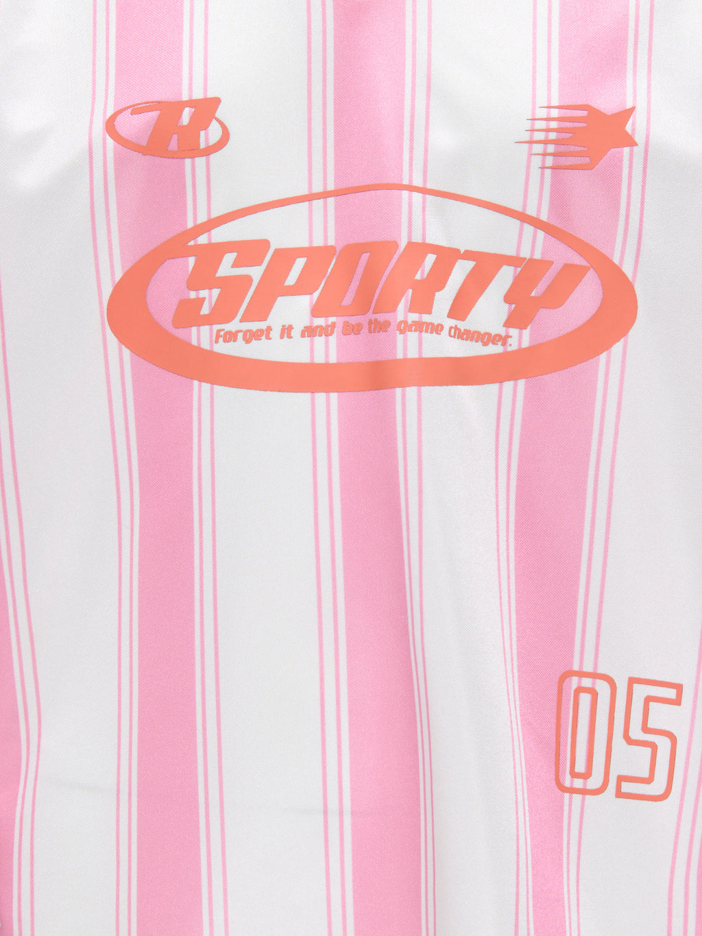 Kids Only | Koglula Sporty Top | Bright White Begonia Pink Stripes/Tigerlily Letters