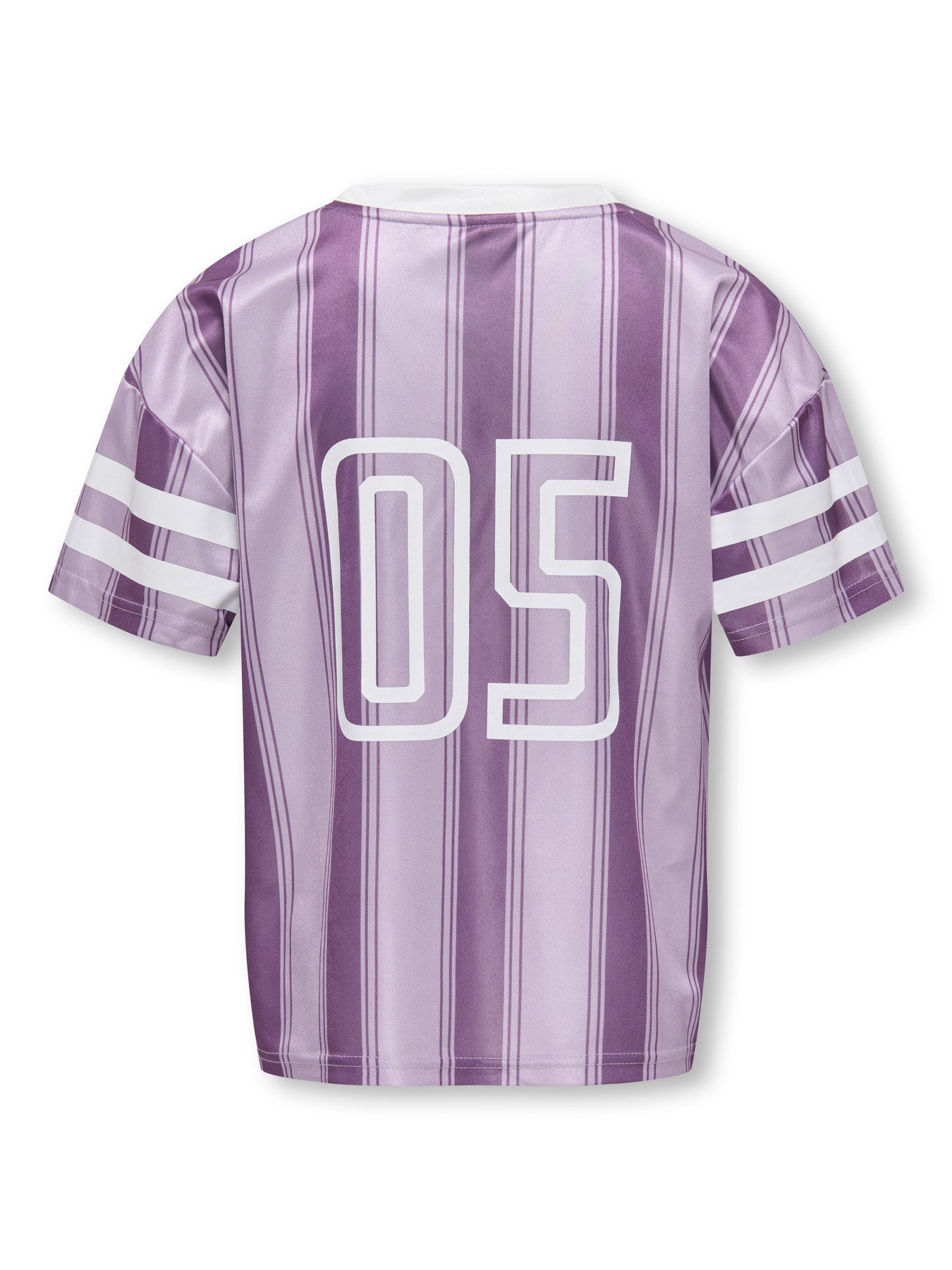 Kids Only | Koglula Sporty Top | Lilac Breeze Crushed Grape Stripes/White Letters