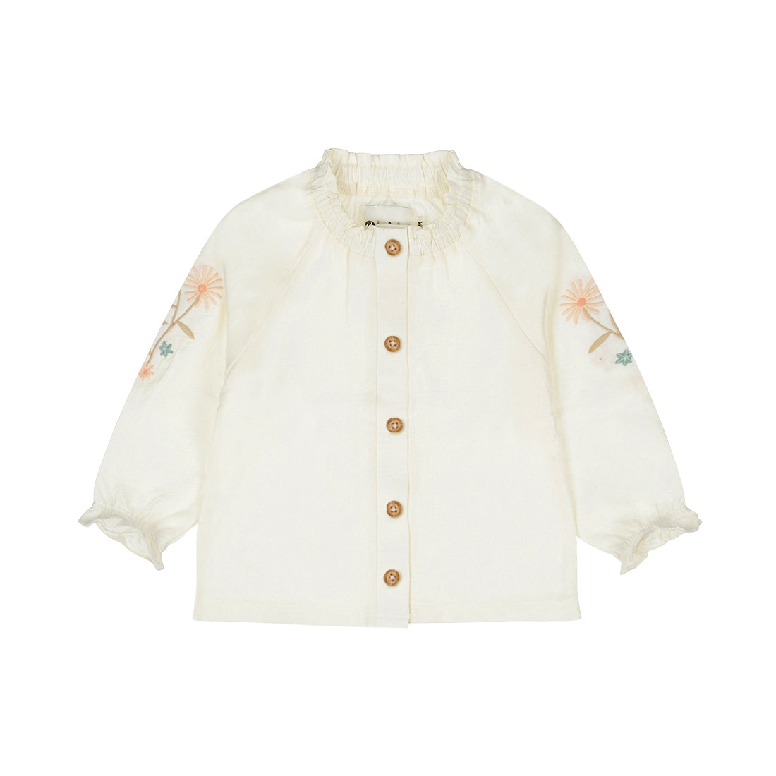 Dirkje | Girls Blouse | Sand Broderie
