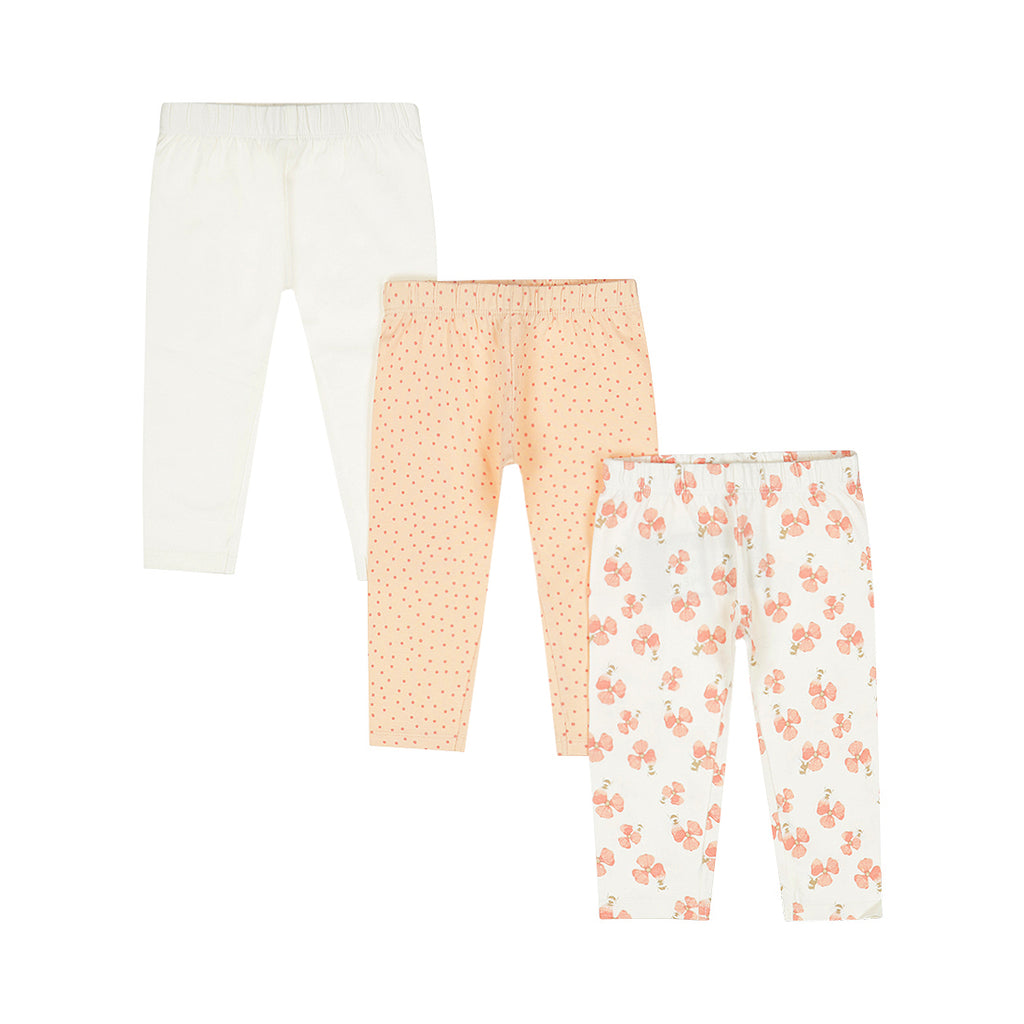 Dirkje | 3-pak Leggings | Peach