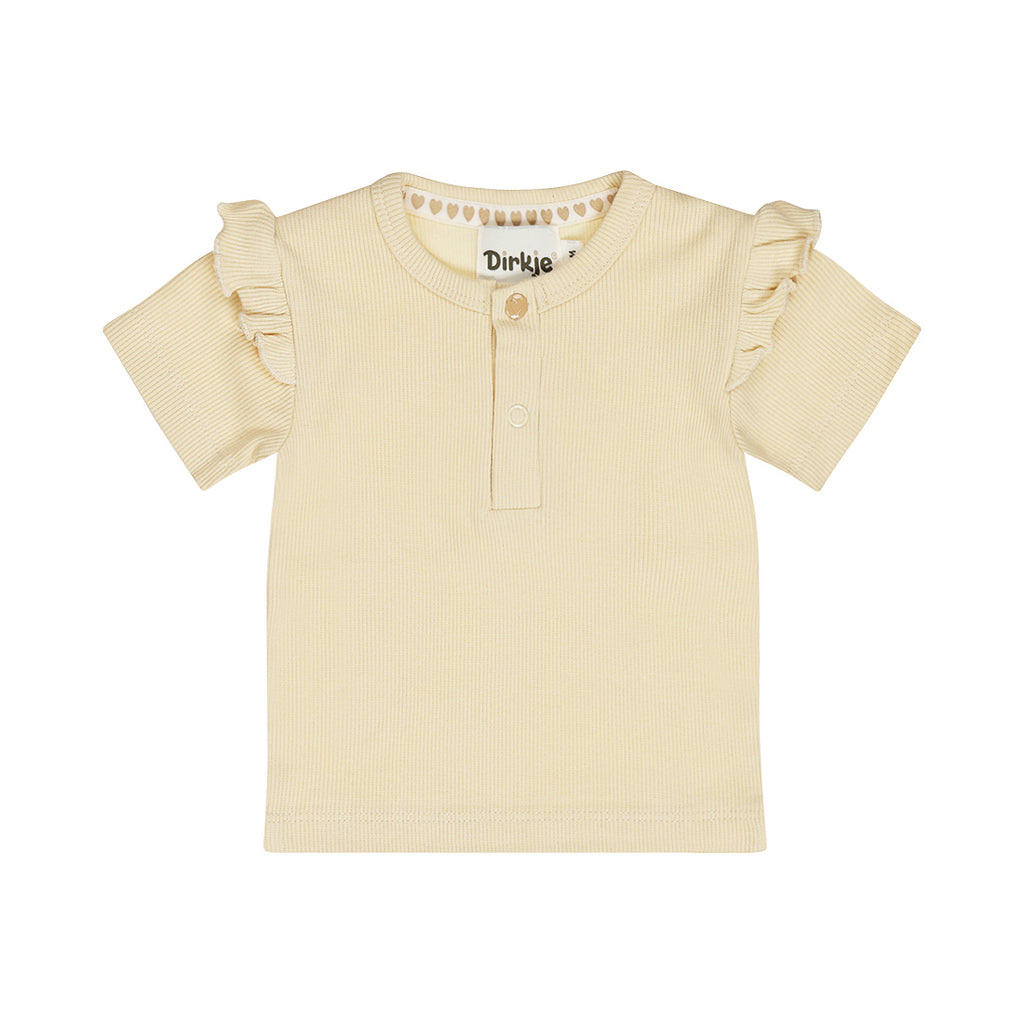 Dirkje | T-Shirt Ruffle | Sand