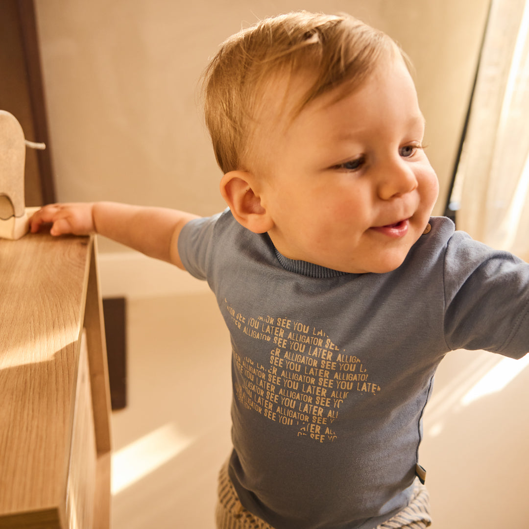 Dirkje | T-Shirt | Blue Croc