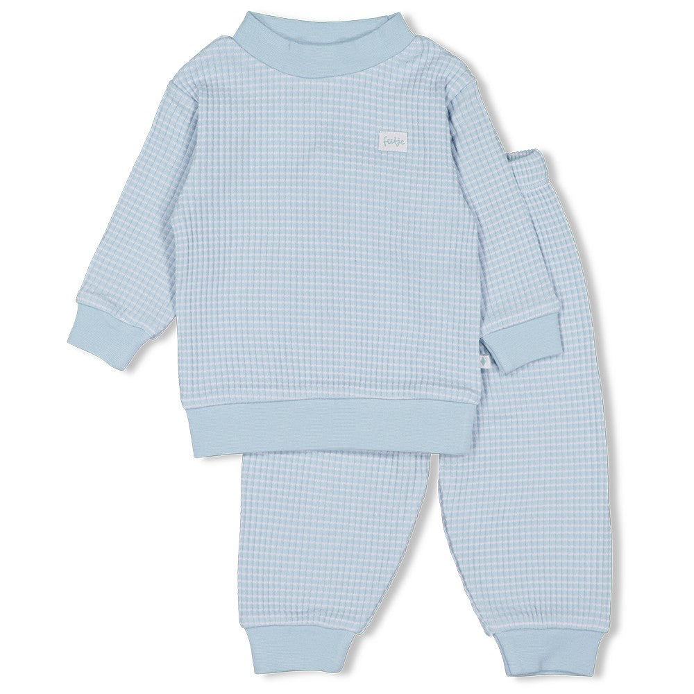 Feetje | Wafelpyjama | Babyblue
