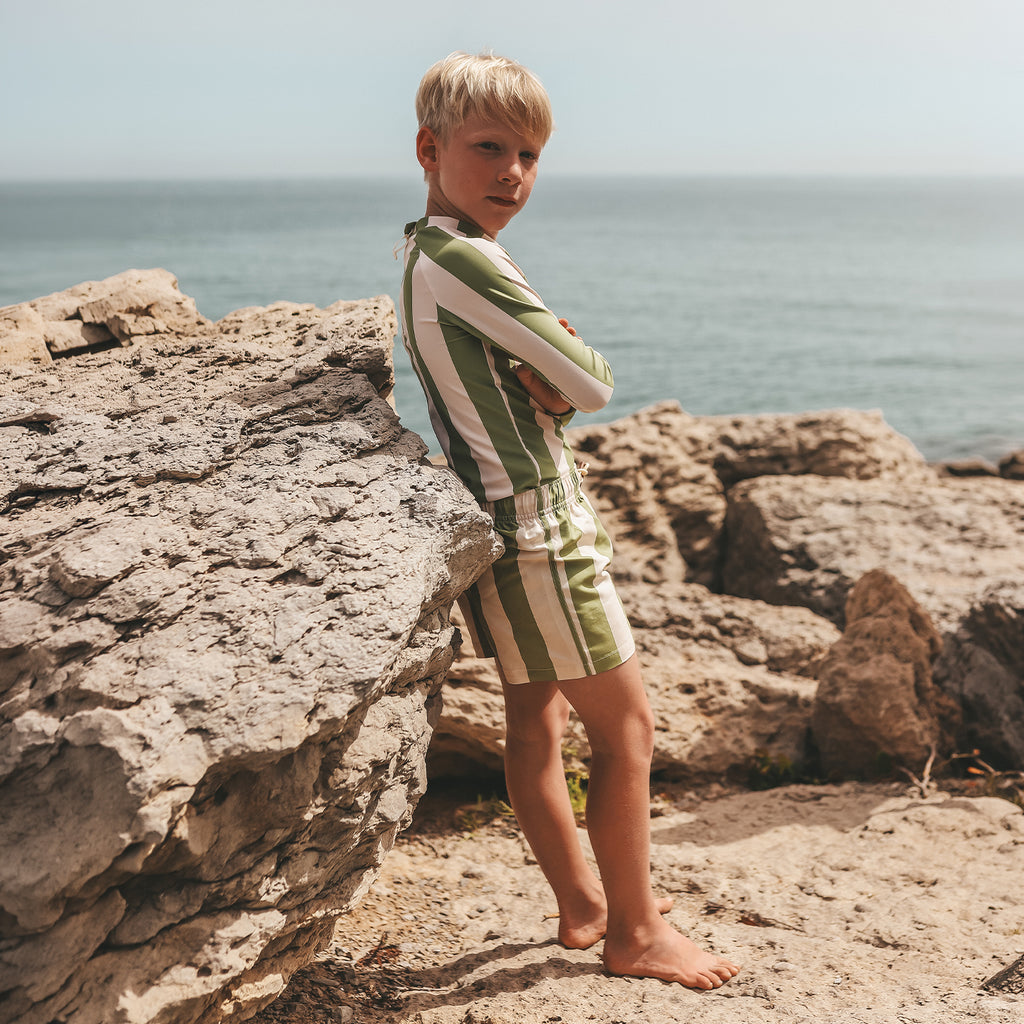 Salted Stories | Wide Stripe | Swim Shorts