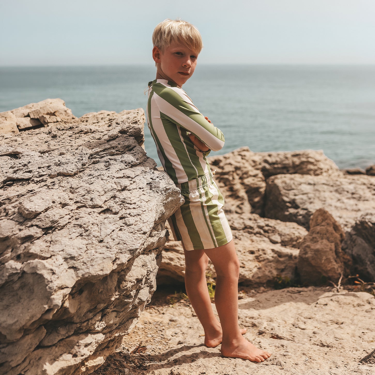 Salted Stories | Wide Stripe | Swim Shorts