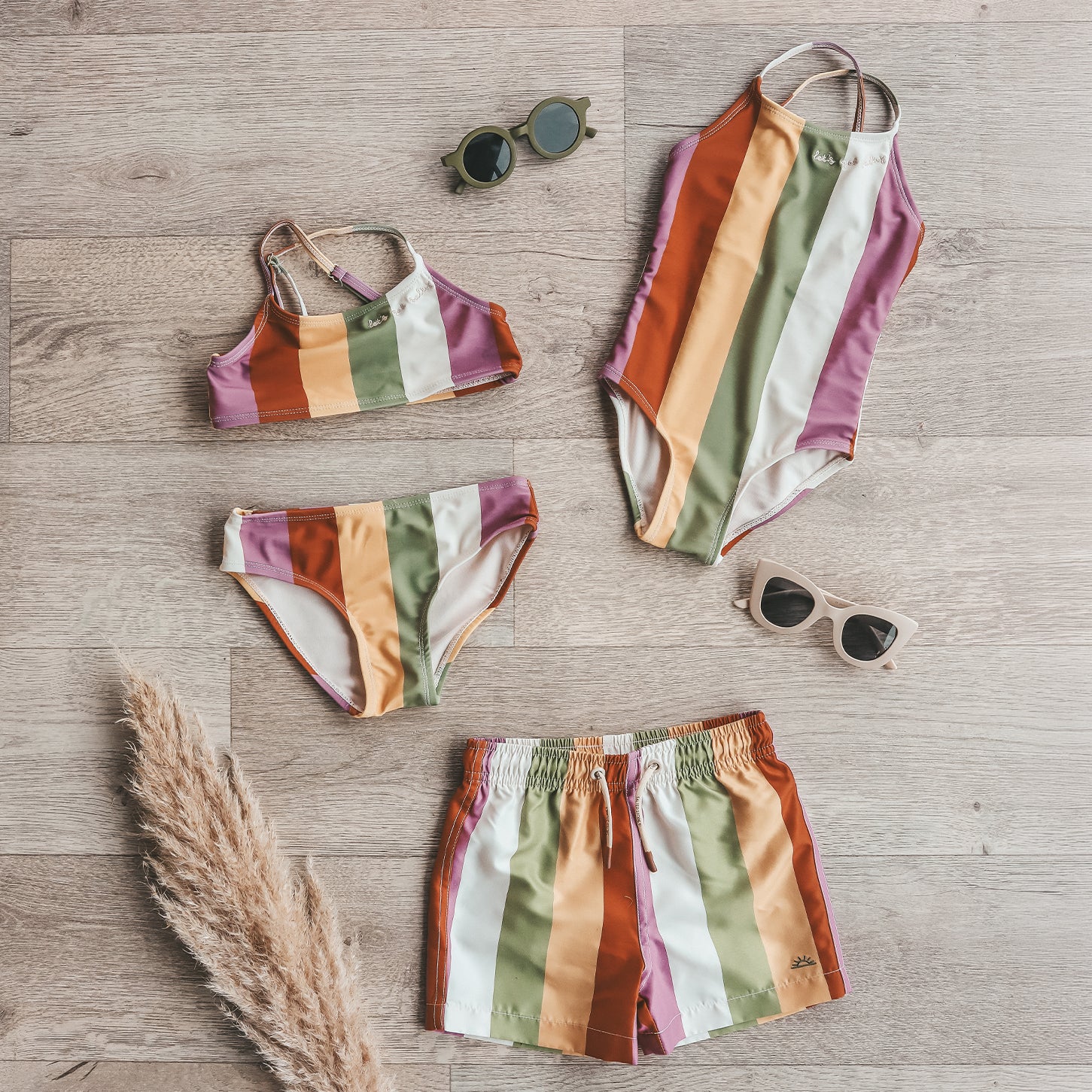 Salted Stories | Multi Stripe | Swim Shorts