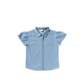 Your Wishes | Cotton Denim | Ruﬄe Blouse
