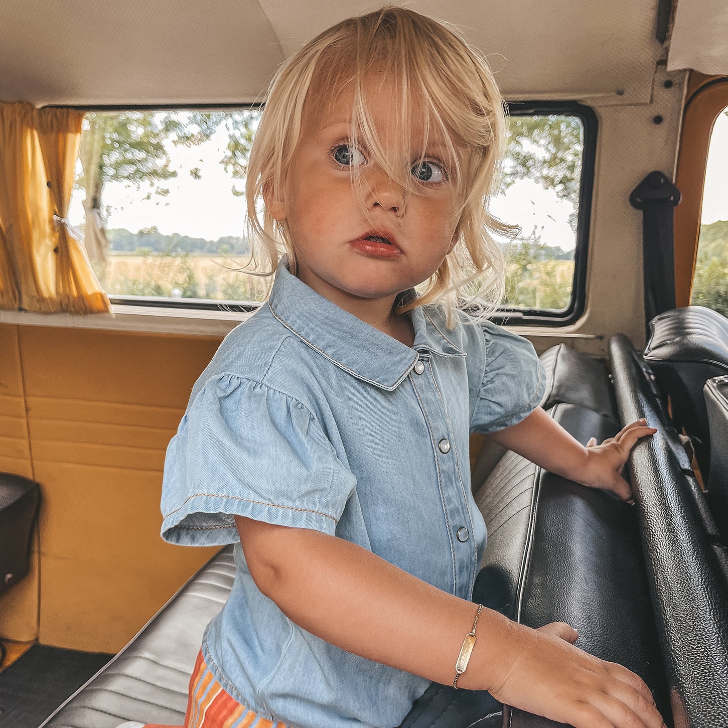 Your Wishes | Cotton Denim | Ruffle Blouse