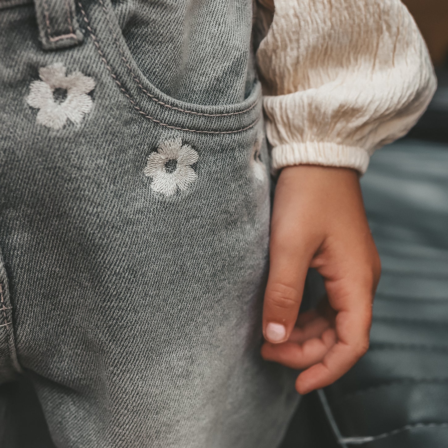Your Wishes | Stretch Denim | Baggy Jeans Grey