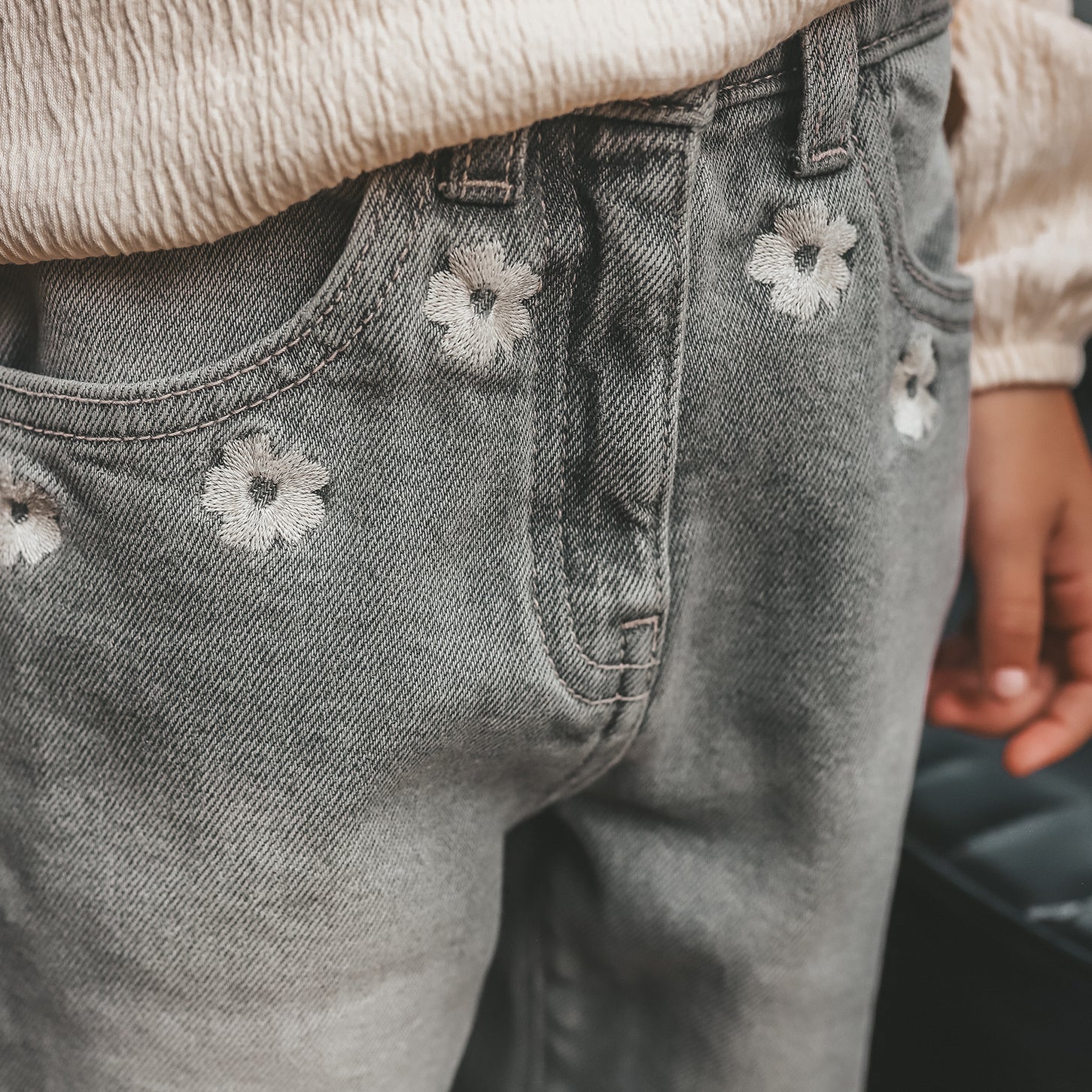Your Wishes | Stretch Denim | Baggy Jeans Grey