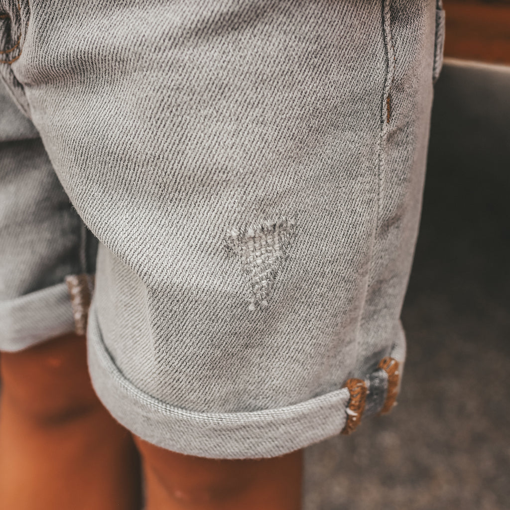 Your Wishes | Grey Denim | Regular Shorts