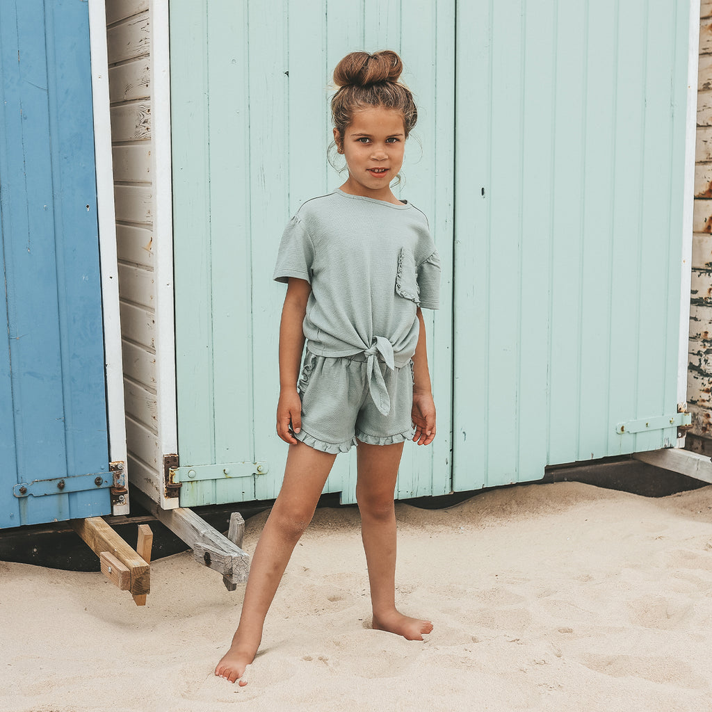 Your Wishes | Textured Jersey | Ruffle Shorts