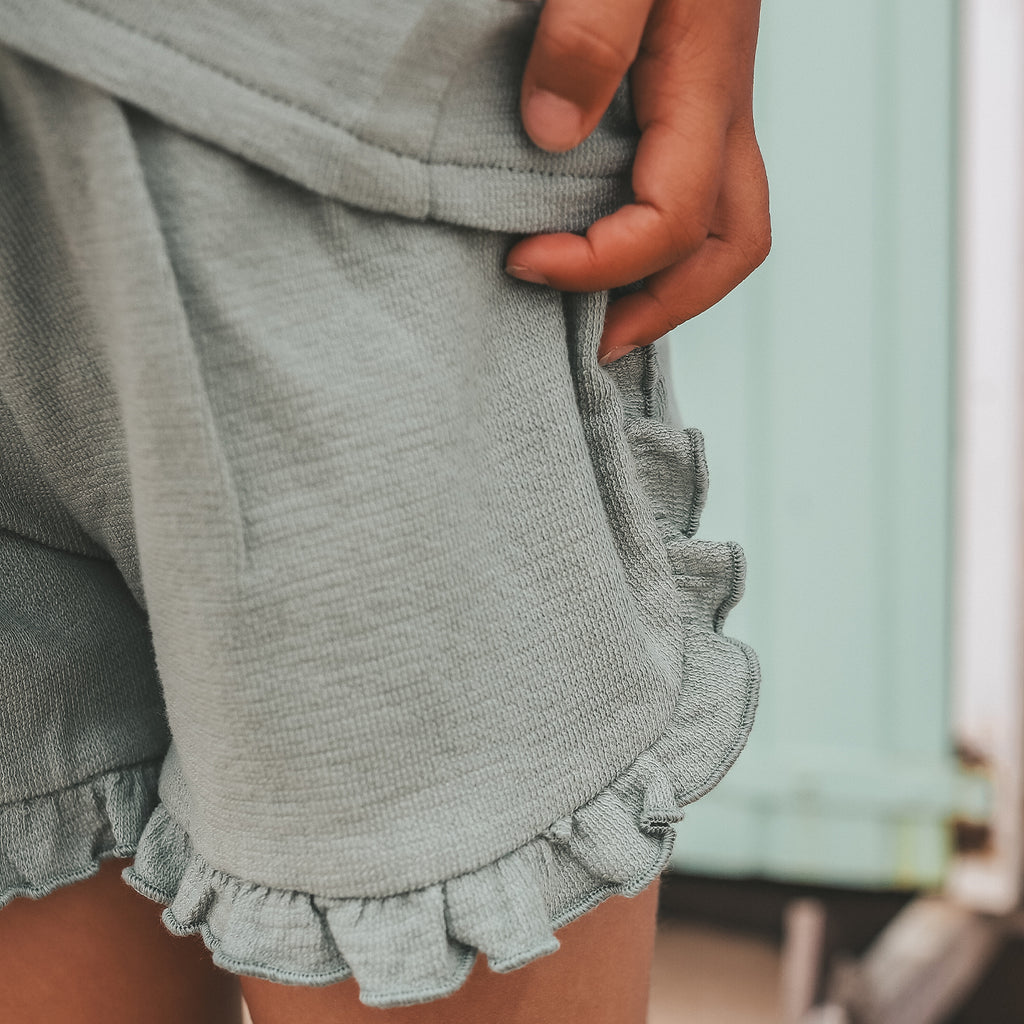 Your Wishes | Textured Jersey | Ruffle Shorts