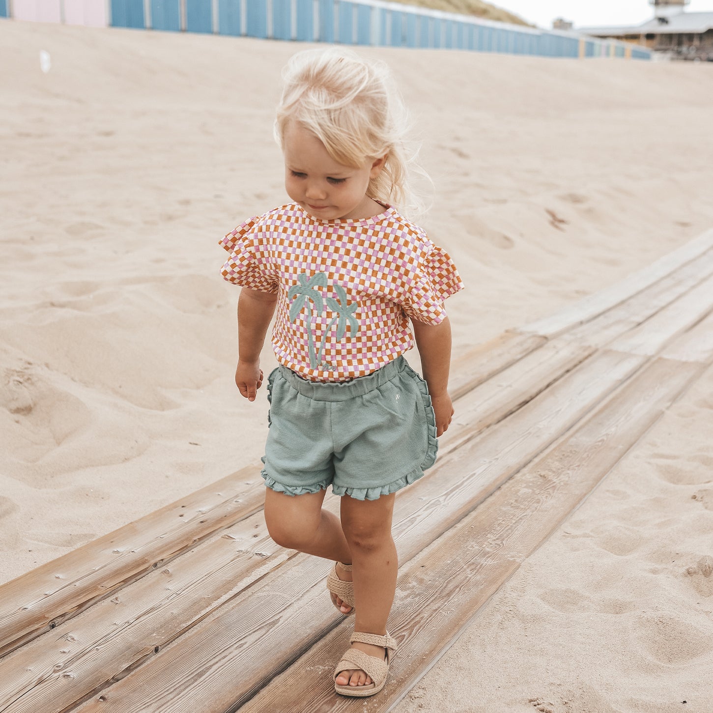Your Wishes | Textured Jersey | Ruffle Shorts