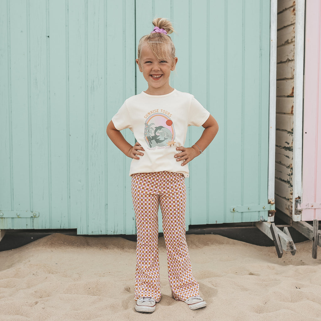 Your Wishes | Mini Check | Flared Legging
