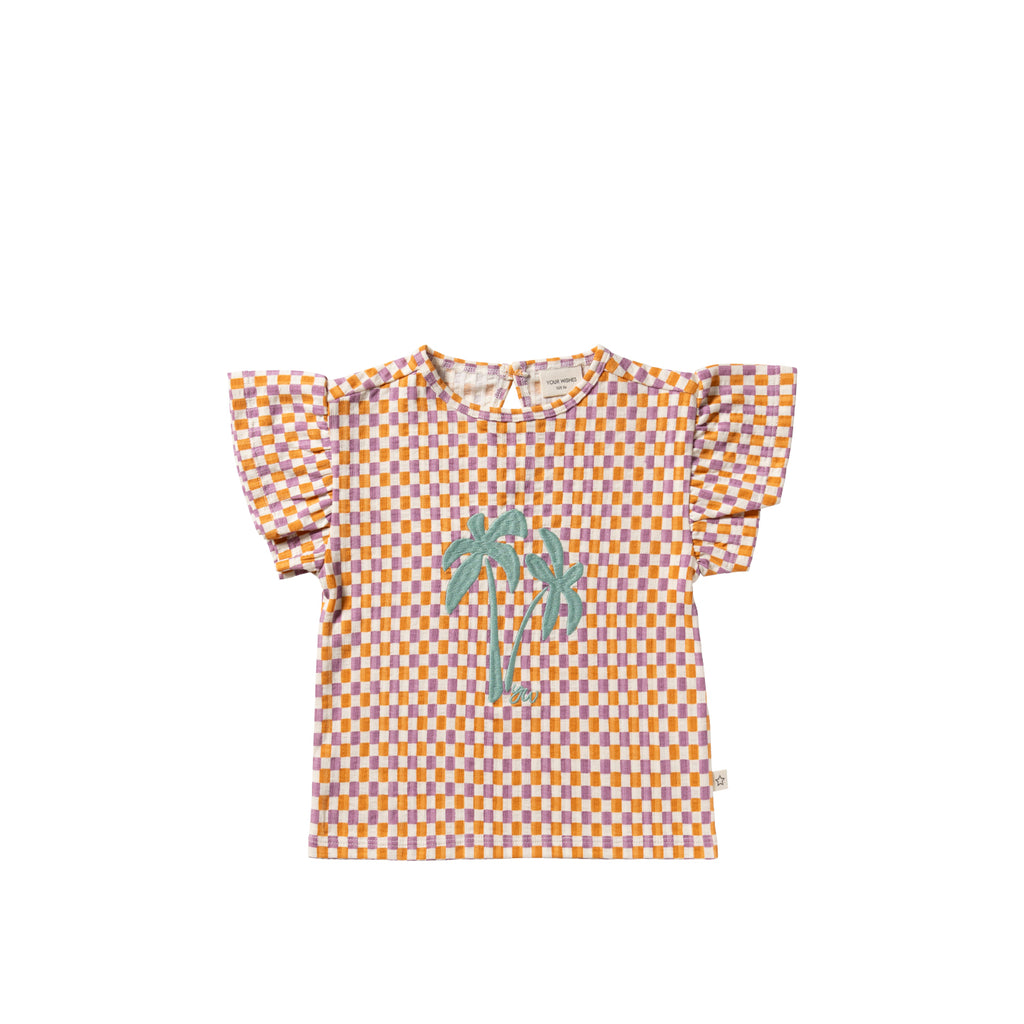 Your Wishes | Mini Check | Ruffle Shirt